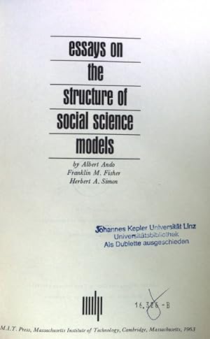 Seller image for Essays on the Structure of Social Science models; for sale by books4less (Versandantiquariat Petra Gros GmbH & Co. KG)