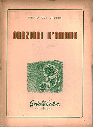 Seller image for Orazioni d'amore Liriche for sale by Di Mano in Mano Soc. Coop