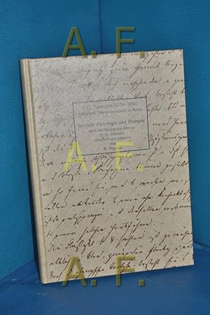 Immagine del venditore per J. G. Naumann (1754-1836), Knigliche Thierarzneischule zu Berlin: Specielle Pathologie und Therapie. Nach der Skripte des Eleven Eduard Anton Schrader, entziffert und erlutert von H. Niepage. - venduto da Antiquarische Fundgrube e.U.