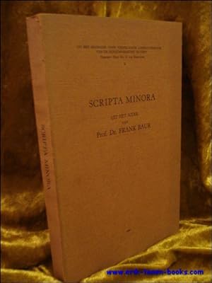 Seller image for SCRIPTA MINORA. for sale by BOOKSELLER  -  ERIK TONEN  BOOKS