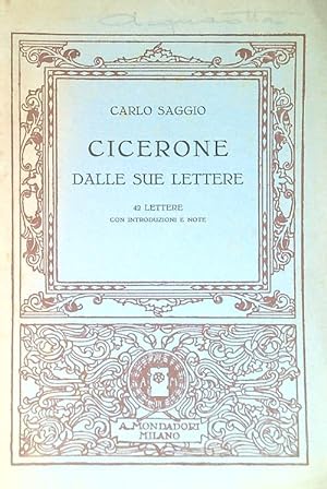 Bild des Verkufers fr Cicerone dalle sue lettere zum Verkauf von Librodifaccia