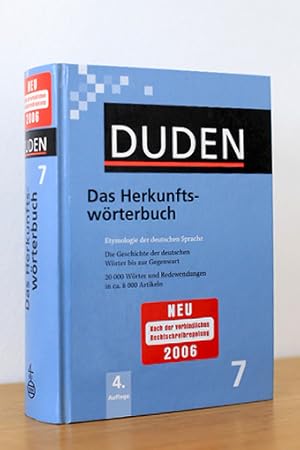 Bild des Verkufers fr Das Herkunftswrterbuch. - Duden Bd. 7 Etymologie der deutschen Sprache zum Verkauf von AMSELBEIN - Antiquariat und Neubuch