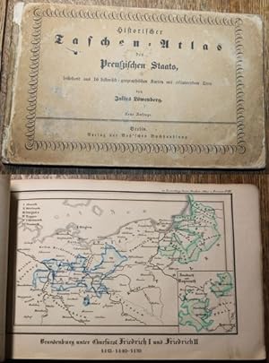 Historischer Taschen-Atlas des preußischen Staats, bestehend aus 16 historisch-geographischen Kar...