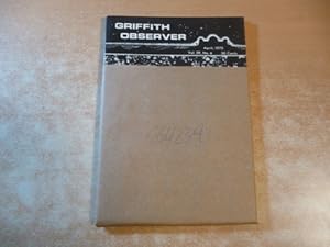 Seller image for Griffith Observer Vol. 39 No. 4, 9, 10 und 12 (4 Hefte) for sale by Gebrauchtbcherlogistik  H.J. Lauterbach
