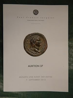 Image du vendeur pour Auktion 37 - Mnzen und Kunst der Antike mis en vente par Buchantiquariat Uwe Sticht, Einzelunter.