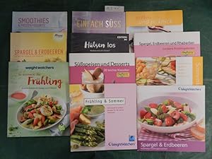 Sammlung von 11 Abnehm-Koch-Büchern zu verschiedenen Themen