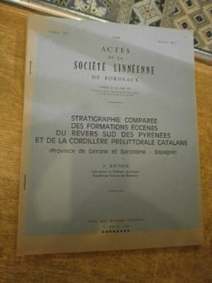 Stratigraphie comparée des formations éocènes du revers sud des Pyrénées et de la cordillère prél...