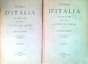 Bild des Verkufers fr Storia d'Italia dal 1850 al 1866 - Volume 2 parte I e II zum Verkauf von Librodifaccia