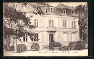 Carte postale Lit et Mixte, La Mairie, Mann am Haupteingang
