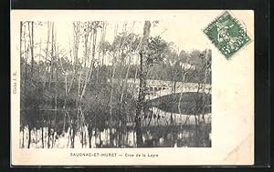 Carte postale Saugnac-et-Muret, Crue de la Layre