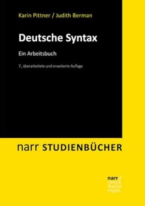 Bild des Verkufers fr Deutsche Syntax : Ein Arbeitsbuch zum Verkauf von AHA-BUCH GmbH