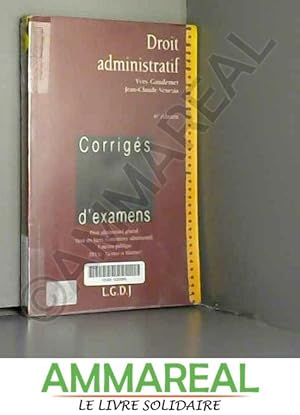 Immagine del venditore per Droit administratif. Corrigs d'examens venduto da Ammareal