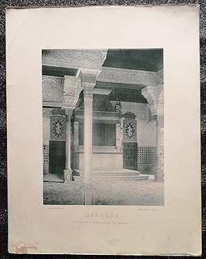 Fototipia Granada Alhambra: Interior de la Mezquita 1890