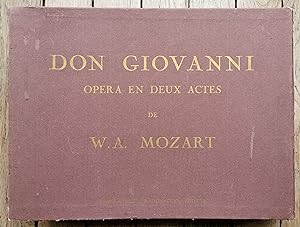 DON GIOVANNI - Opéra en deux actes - Édition princeps - Fac-Similé in Extenso du manuscrit autogr...