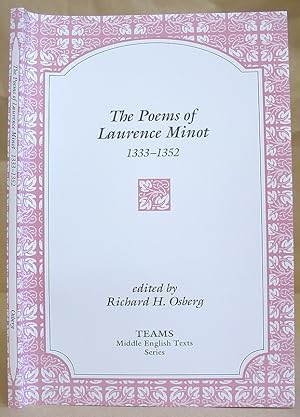 Seller image for The Poems Of Laurence Minot 1333 - 1352 for sale by Eastleach Books