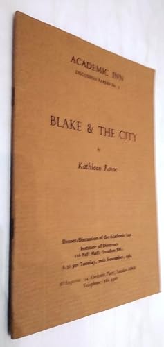 Blake and The City - Academic Inn Discussion Papers No. 7