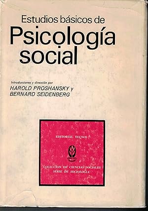 Imagen del vendedor de Estudios bsicos de Psicologa social a la venta por Librera Santa Brbara
