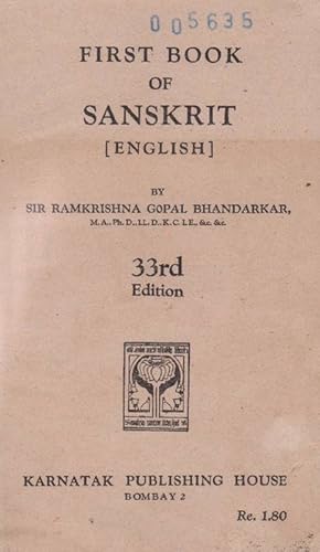 First Book of Sanskrit. [English]. 33rd Edition.