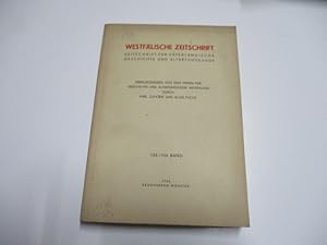 Seller image for Westflische Zeitschrift. Zeitschrift fr vaterlndische Gesschichte und Altertumskunde. for sale by Ottmar Mller