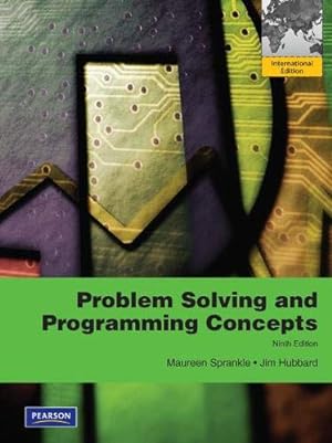 Seller image for Problem Solving & Programming Concepts: International Edition for sale by Libro Co. Italia Srl