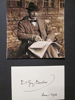 Original Autograph Edward Guy Dawber (1861-1938 architect) /// Autograph signiert signed signee