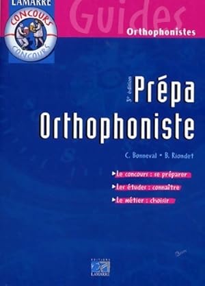 Immagine del venditore per Pr?pa orthophoniste - Bruno Riondet venduto da Book Hmisphres