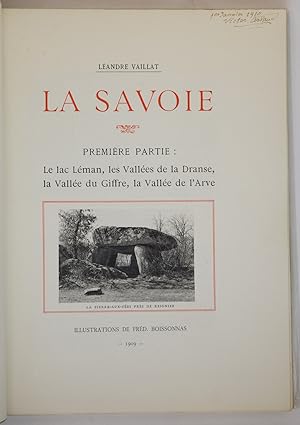 Image du vendeur pour LA SAVOIE. Illustration de Frd. BOISSONNAS. mis en vente par Librairie de l'Univers