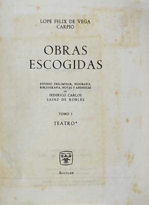 Bild des Verkufers fr OBRAS ESCOGIDAS. [Teatro Completo] zum Verkauf von Livraria Castro e Silva