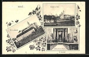 Ansichtskarte Kelc, K. a. zamek, Kostel a fara, V chrame, Chram su Petra a Paula