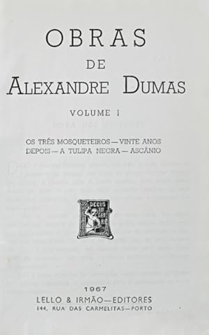 OBRAS DE ALEXANDRE DUMAS. [8 volumes]