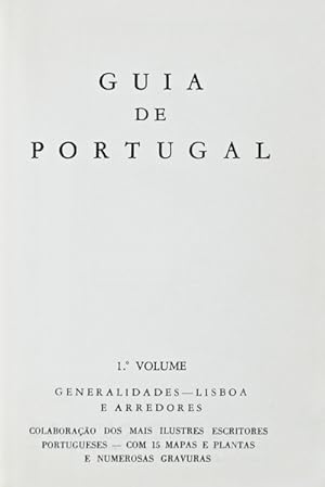 Seller image for GUIA DE PORTUGAL. [EDIES MISTAS, 8 VOLS.] for sale by Livraria Castro e Silva