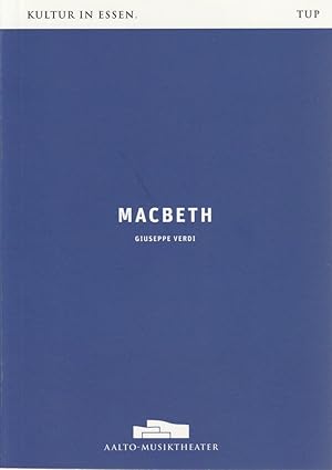 Seller image for Programmheft Giuseppe Verdo MACBETH Premiere 19. Oktober 2013 Aalto Musiktheater for sale by Programmhefte24 Schauspiel und Musiktheater der letzten 150 Jahre