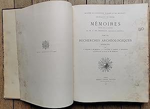 RECHERCHES ARCHÉOLOGIQUES délégation de PERSE - MORGAN - 1905