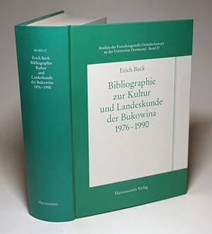 Bild des Verkufers fr Bibliographie zur Kultur und Landeskunde der Bukowina 1976-1990. Mit Nachtrgen zu den Jahren 1966-1975. zum Verkauf von Antiquariat Dr. Lorenz Kristen