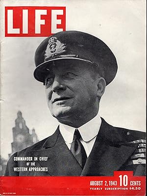 Seller image for Life Magazine, Volume 15. No. 5; August 2, 1943 for sale by Dorley House Books, Inc.