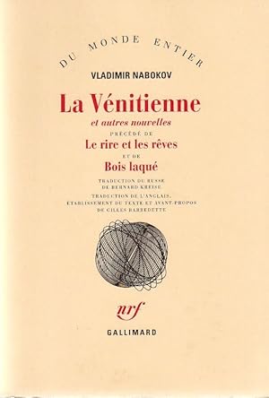 Immagine del venditore per La Vnitienne et autres nouvelles . Prcd de Le rire et les rves ET DE Bois laqu. venduto da ARTLINK