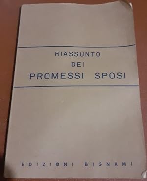 BIGNAMI, Riassunto Promessi Sposi, Edizioni Bignami, Milano 1970, codice  1132