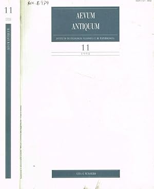 Imagen del vendedor de Aevum antiquum. Istituto di filologia classica e di papirologia. N.11, anno 1998 a la venta por Biblioteca di Babele