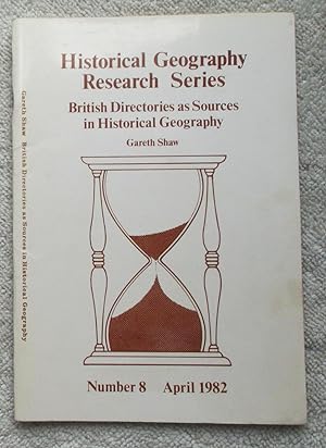 Seller image for British Directories as Sources in Historical Geography for sale by Glenbower Books