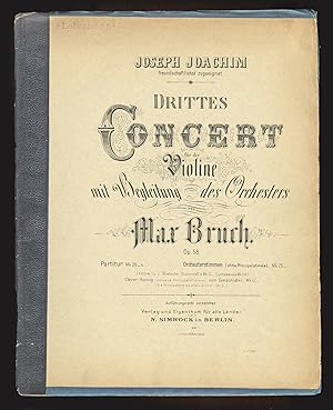 Immagine del venditore per [Op. 58]. Drittes Concert fr die Violine [Piano reduction] Clavierauszug (incl. Principalstimme) vom Componisten venduto da J & J LUBRANO MUSIC ANTIQUARIANS LLC