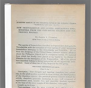Imagen del vendedor de New Textularidae And Other Arenaceous Foraminifera From The Philippine Islands And Contiguous Waters a la venta por Legacy Books II