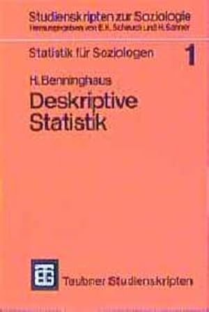 Seller image for Teubner Studienskripten, Bd.22, Deskriptive Statistik (Studienskripten zur Soziologie) for sale by Gerald Wollermann