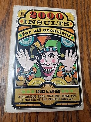 Seller image for 2000 Insults for All Occasions for sale by Whitehorse Books