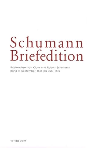 Bild des Verkufers fr Briefwechsel von Clara und Robert Schumann. Bd.2 zum Verkauf von moluna