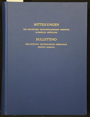 Bild des Verkufers fr Mitteilungen des Deutschen Archologischen Instituts. Rmische Abteilung, Band 100 (1993). zum Verkauf von Antiquariat  Braun