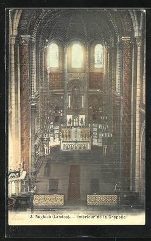 Carte postale Buglose, Interieur de la Chapelle
