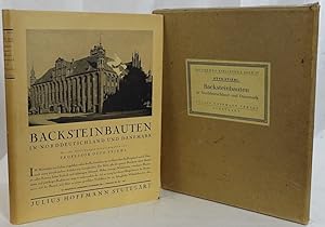 Bild des Verkufers fr Backsteinbauten in Norddeutschland und Dnemark. Stuttgart 1923. 4to. XXVII,209 Seiten. Mit ca. 300 Abbildungen. Orig.-Leinenband mit Schutzumschlag. In Orig.-Schuber. zum Verkauf von Antiquariat Schmidt & Gnther