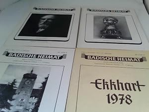 Badische Heimat - Mein Heimatland 57.Jahrgang 1977 Heft 1-4 komplett