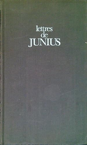 Bild des Verkufers fr Lettres de Junius zum Verkauf von Librodifaccia