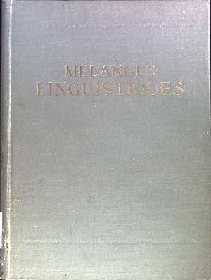 Bild des Verkufers fr La phonologie et les changements phontiques. - in: Mlanges Linguistiques; zum Verkauf von books4less (Versandantiquariat Petra Gros GmbH & Co. KG)